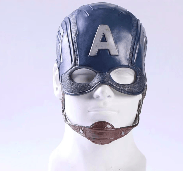 Full face latex masker Captain America