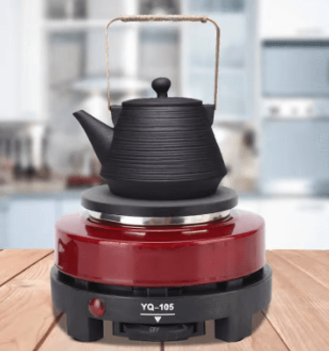 Mini Elektrische kookplaat 500 Watt - Rood