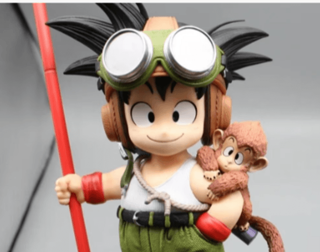 Dragonball Z collectors figuur Son Goku met aapje (20cm)