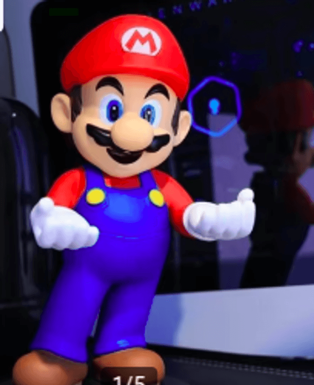 Super Mario figuur houder voor controller / telefoon (31cm)