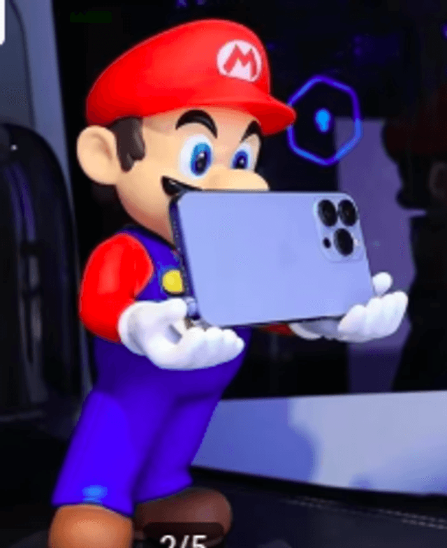 Super Mario figuur houder voor controller / telefoon (31cm)