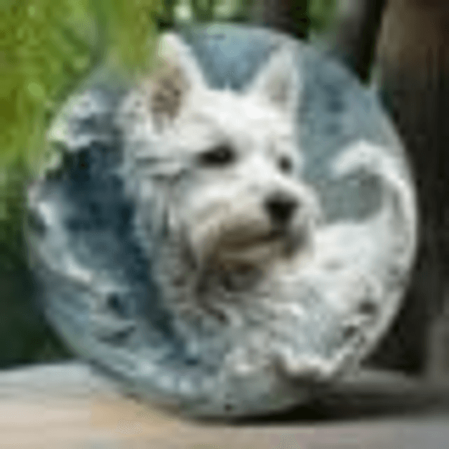 Metalen Wandbord Highland White Terrier (20x20cm)