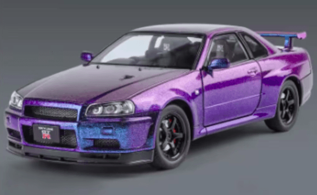 DieCast model auto metaal Nissan GTR R34 (1:24)