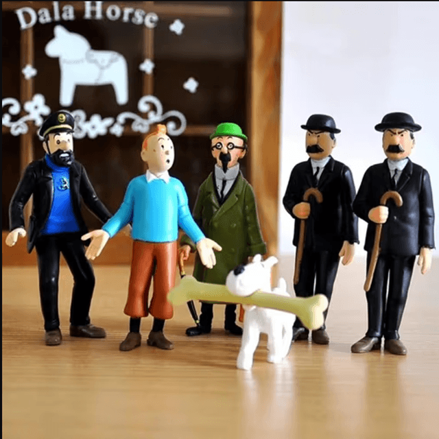 Kuifje collectors figuren set 6 stuks Klassiek (4-9cm)