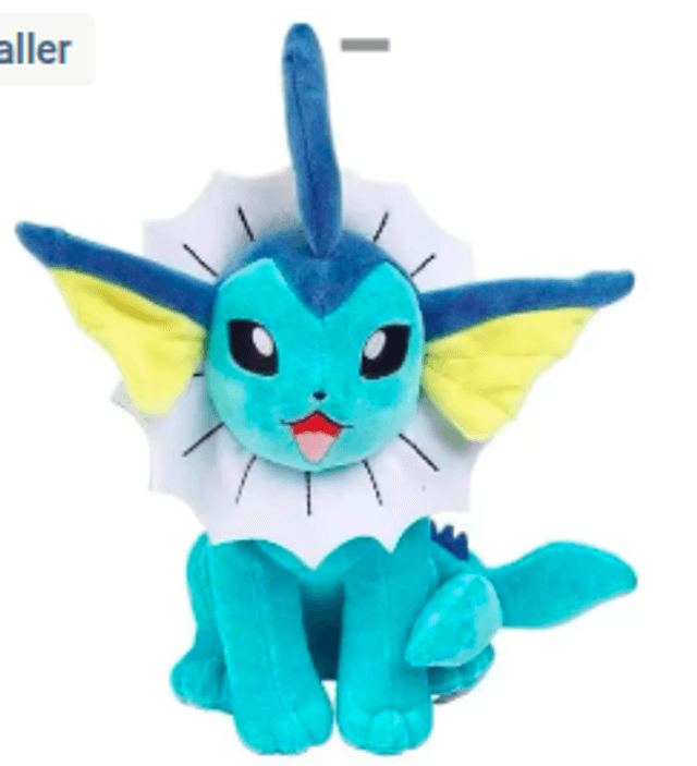 Pokemon grote knuffel Vaporeon (25cm)
