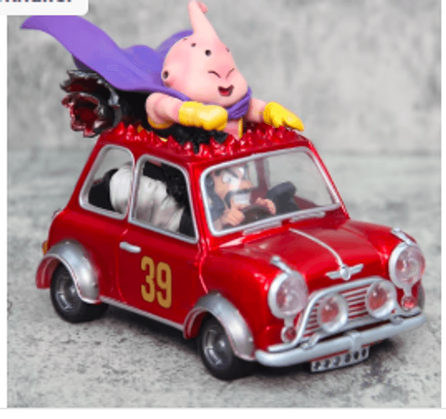 Dragonball Z collectors figuur Majin Buu in auto (12cm)