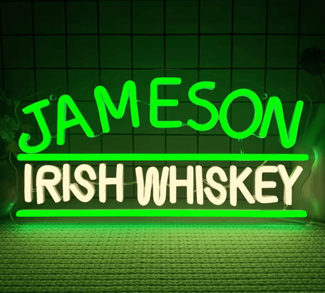 LED Neon Lamp Jameson Irish Whiskey (38x20cm)
