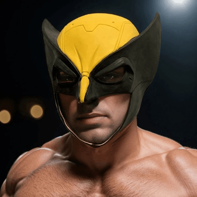 Wolverine full face latex masker