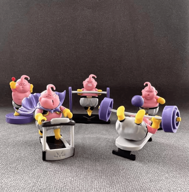 Dragonball Z figuren set Buu fitness 5 stuks (5-8cm)